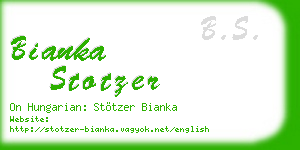 bianka stotzer business card