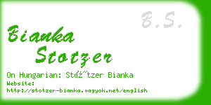 bianka stotzer business card